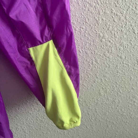 Adidas Women's Climaspeed Purple Full Zip Lightweight Running Windbreaker Size L - Picture 7 of 11